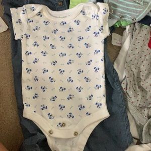 newborn button up onesie